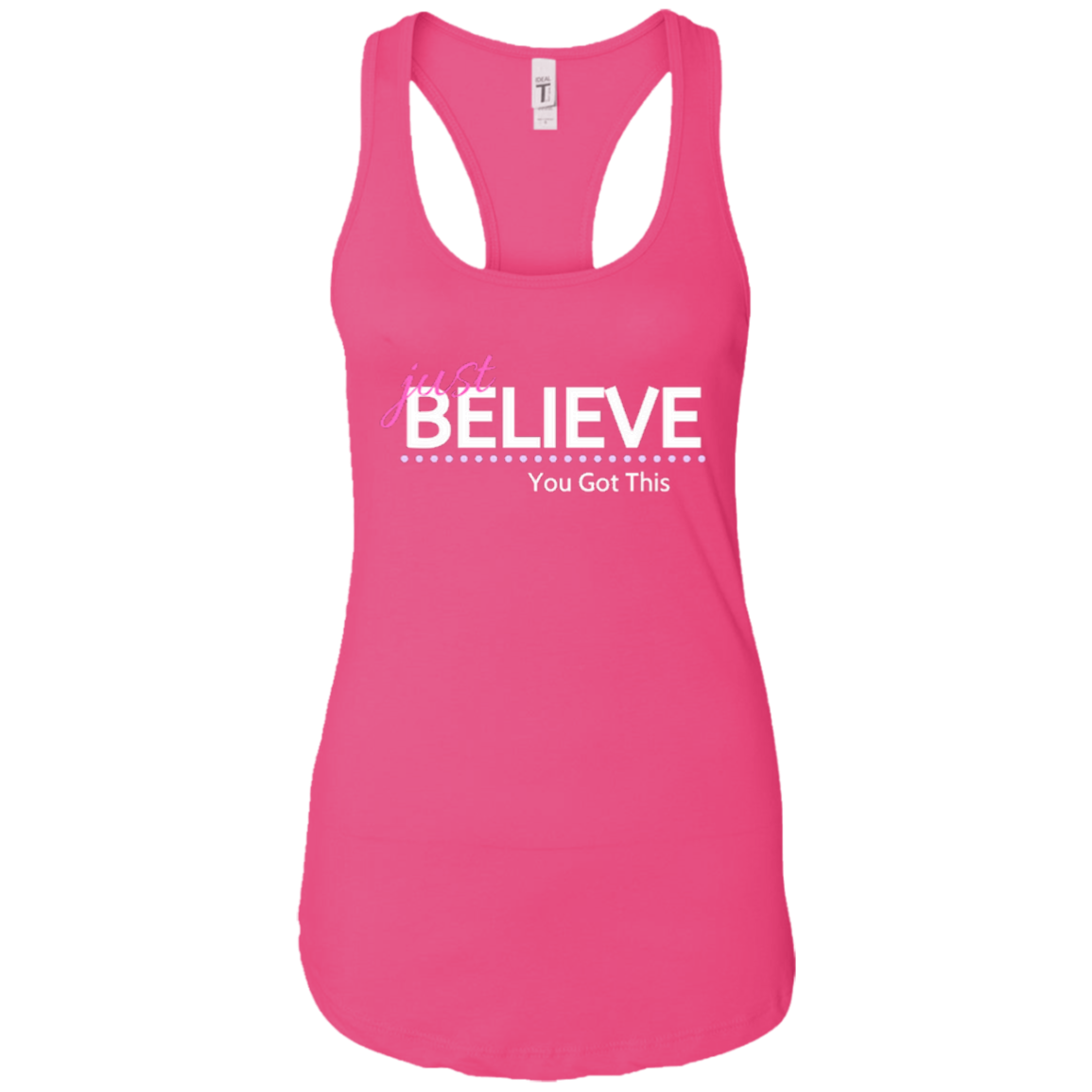 Just Believe Racerback Tank
