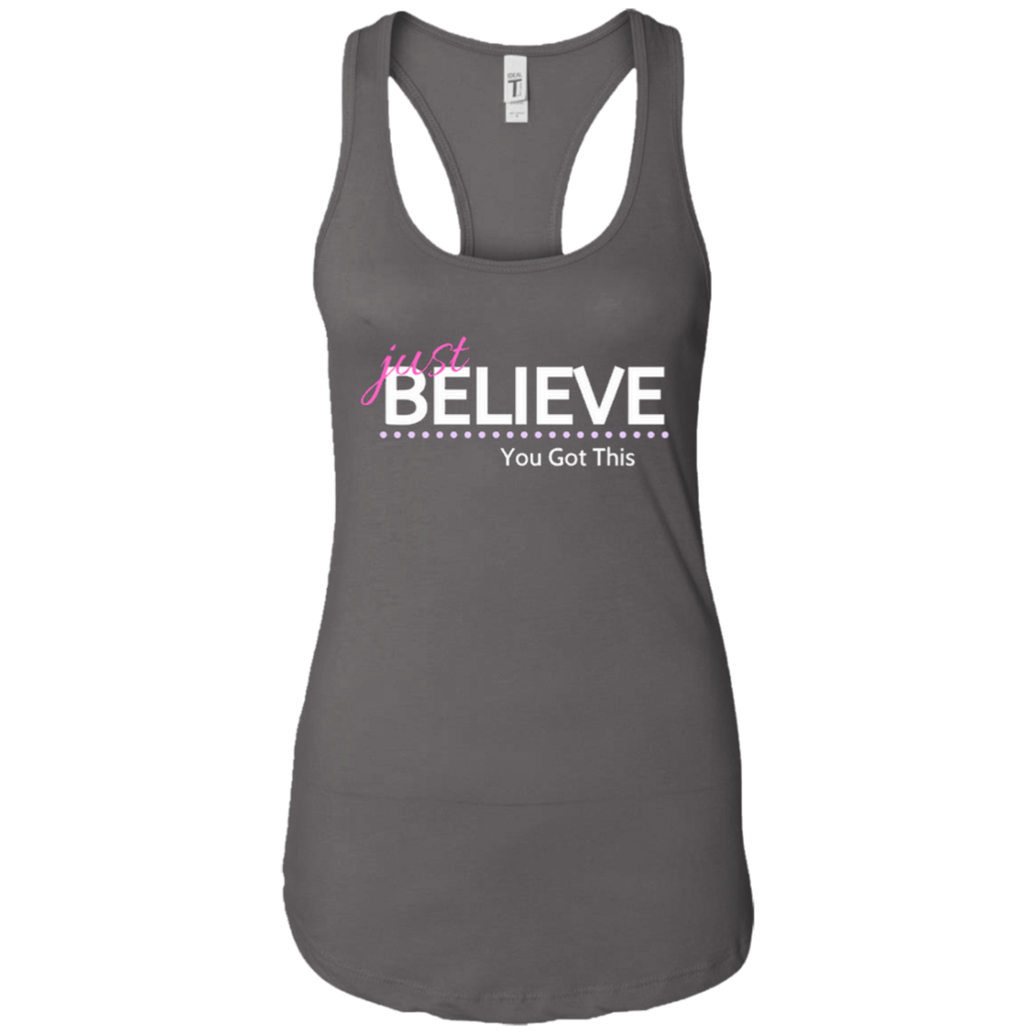 Just Believe Racerback Tank