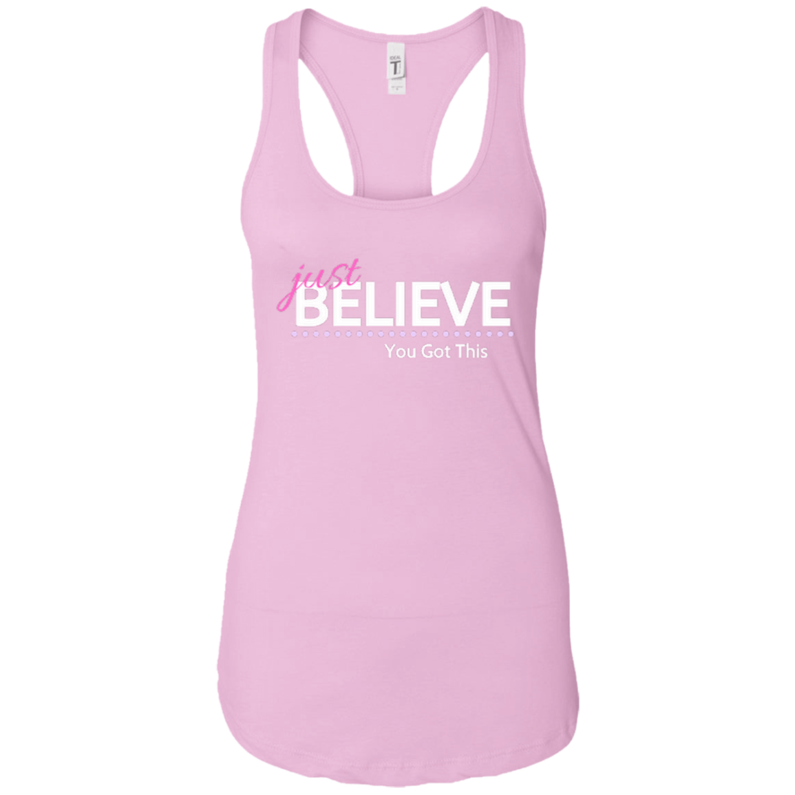 Just Believe Racerback Tank