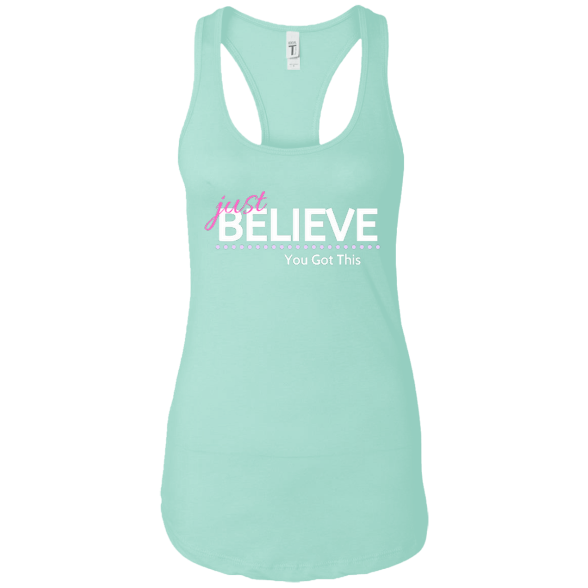 Just Believe Racerback Tank