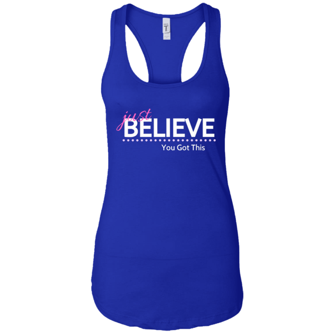 Just Believe Racerback Tank
