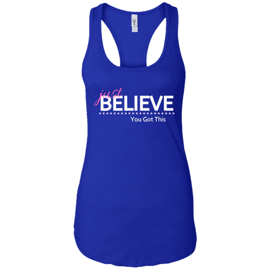Just Believe Racerback Tank