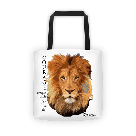 Courage of the Lion Tote Bag