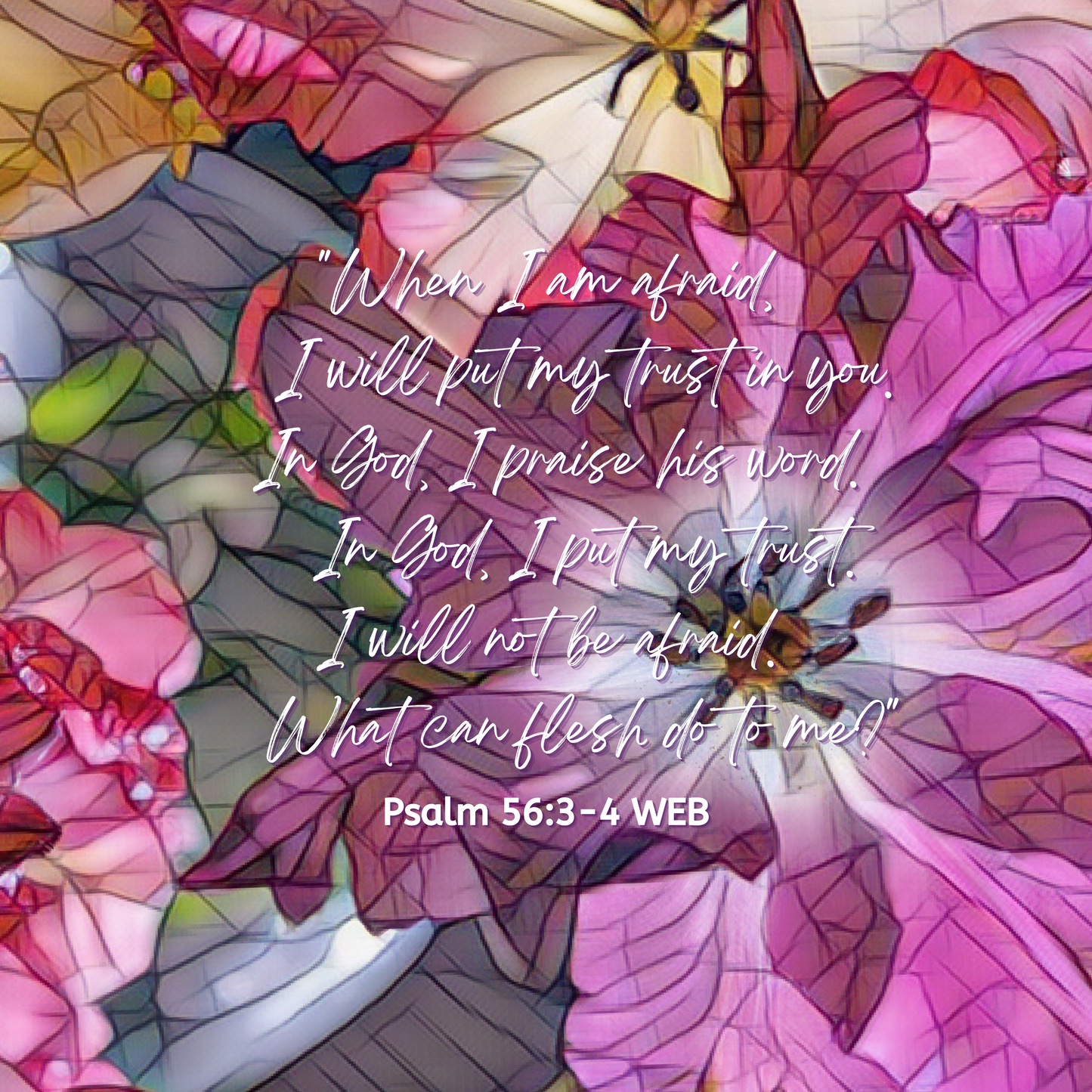 Psalm 56 Canvas Print