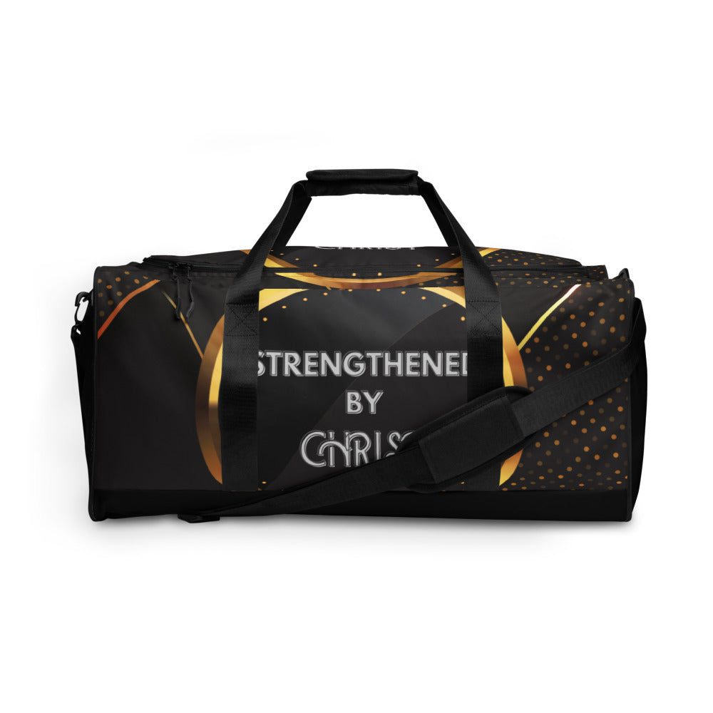 Strengthened by Christ Duffle Bag
